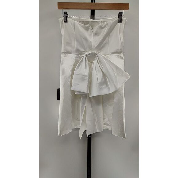 Lulu's Elegant White Strapless Dress - Picture 3 of 3